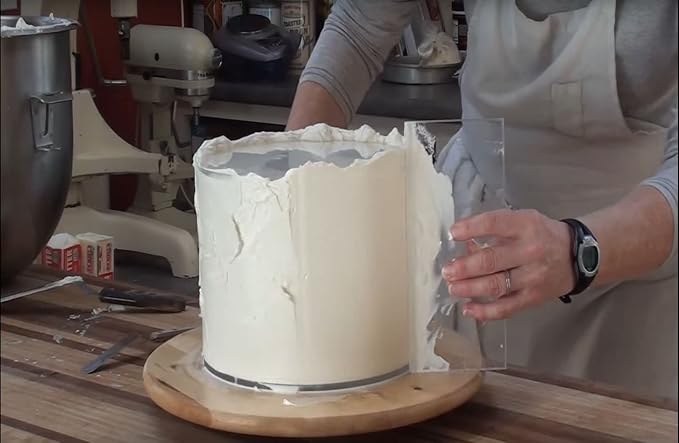 CAKESAFE – 2-14.25” Clear ¼” Acrylic Disks – Perfect Icing Tool to Smooth the Buttercream on Your Cakes
