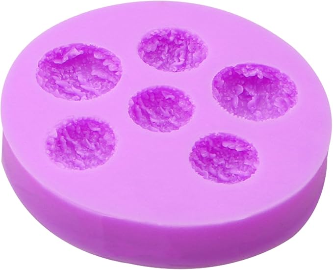 Cookies Chocolate Silicone Molds 6 Packs Donut Candy Mini Waffle Cookie Cream Molds for Cake Decoration Cupcake Toppers Jelly Butter Resin Clay