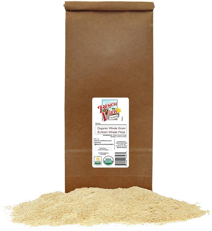 Organic Stone Ground Whole Grain Einkorn Flour - 10lbs