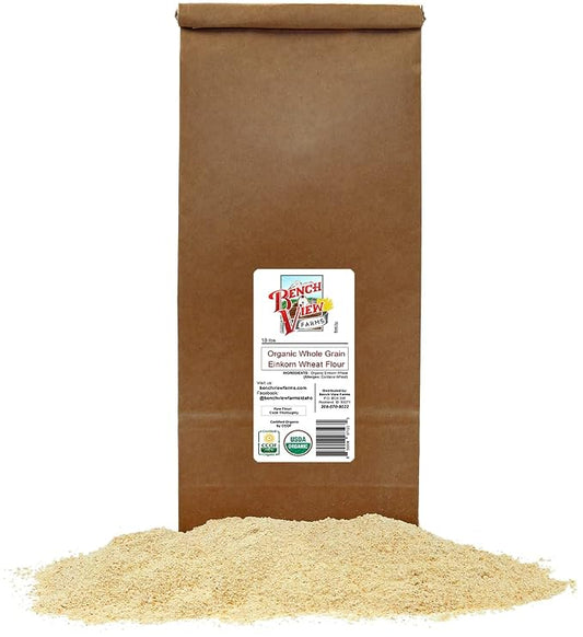 Organic Stone Ground Whole Grain Einkorn Flour - 10lbs