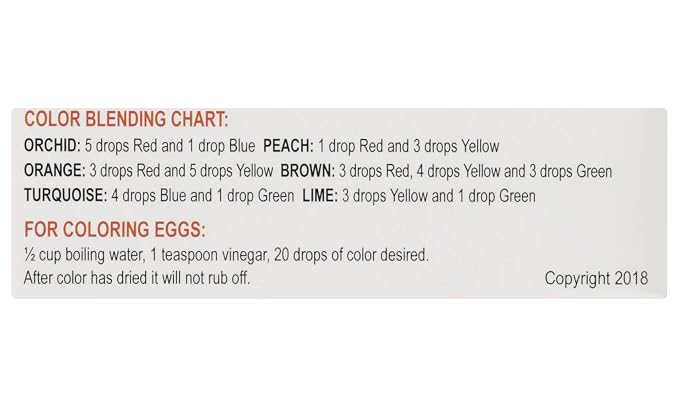 Adams Extract Food Colors, 4 Food Color Pack with Green, Blue, Yellow & Red,1.2 Fl Oz (Pack of 1)