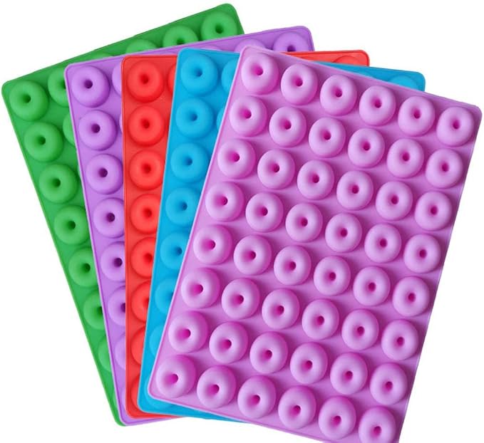 Generic 48 Cavity Chocolate Biscuit, Cake, Biscuit, for Donut Cake And Bread Cupcake, Pink