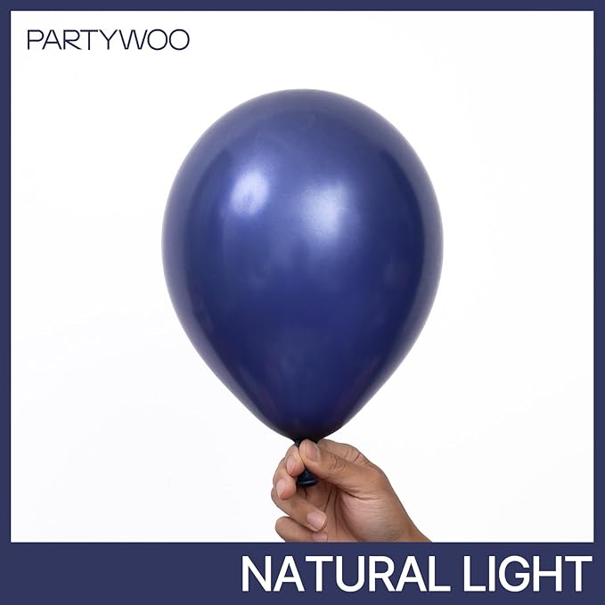 PartyWoo Navy Blue Balloons 127pcs Different Sizes of 36 18 12 10 5 Inch Dark Blue Balloon Arch Kit Garland for Graduation Wedding Sports Baby Shower Birthday Bachelorette Party Decorations Blue-Z90