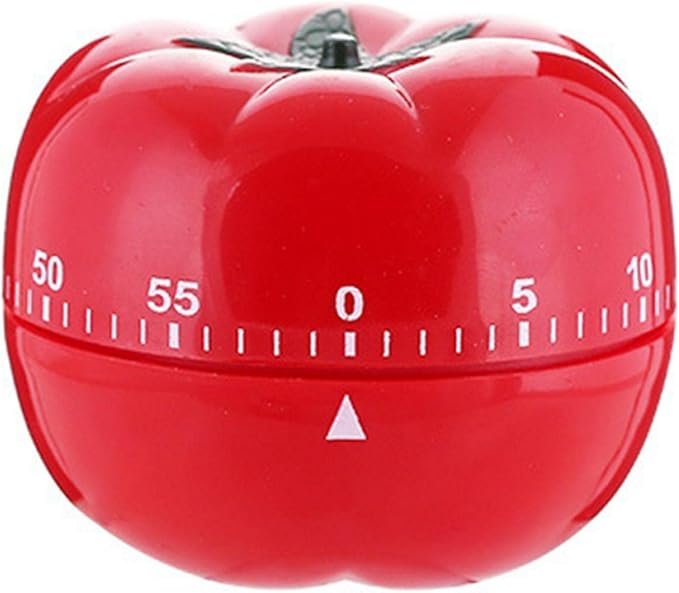 1Pcs Kitchen 60 Minutes Timer, 360 Degree Rotating Tomato Shaped Alarm Timer, Kitchen Cooking Clock, Portable Loud Alarm Counters Reminder for Home Cooking Baking