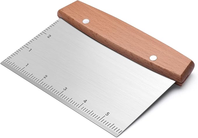 Solala Griddle Scraper Compatible with Blackstone, Heavy Duty Stainless Steel Grill Scraper,Dough Scraper Cutter for Bread and Pizza Cutter, Griddle Scraper Chopper Multipurpose Kitchen Utensil
