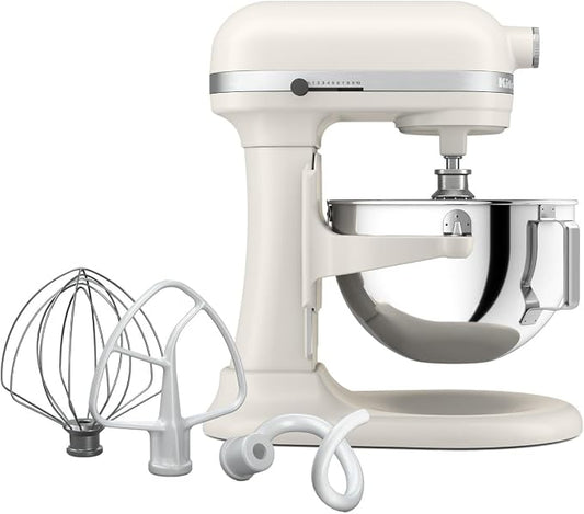 KitchenAid 5.5 Quart Bowl-Lift Stand Mixer with 11 Speeds, KSM55SXXX, Porcelain White
