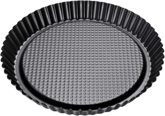 Zenker Non-Stick Carbon Steel Flan/Tart Pan, 11-Inch, grey