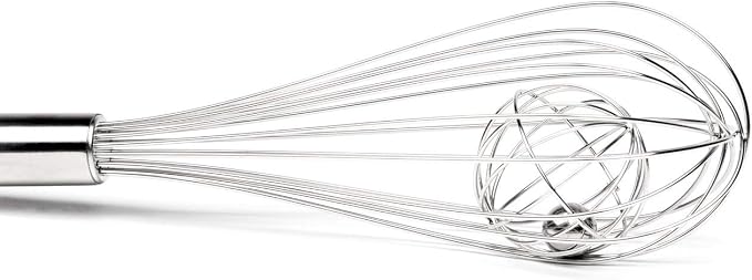 Fox Run Basket Cage Whisk, 2.75 x 2.75 x 12.5 inches, Metallic