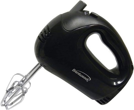 Brentwood HM-44 Lightweight 5-Speed Electric Hand Mixer, Black