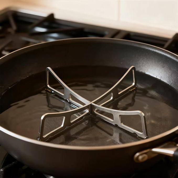 MIUPOO Cooking Rack,Stainless Steel Steam Tray,Cooling Steaming Grilling Rack Removable,for Cooking Steaming Cooling,4.85 Inches,2 Pieces.
