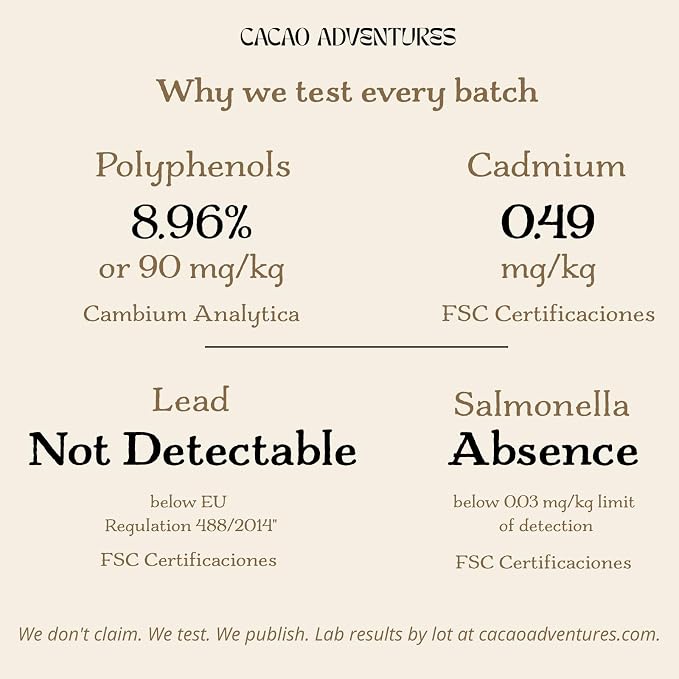 Cacao Adventures Ceremonial Cacao Coins, High-Amazon Basin Peru, 5 lb