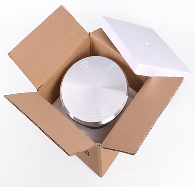 Aluminium Rotating Cake Turntable - 12 Inch Round Stand with Non-Slip Silicone Bottom for Cupcakes, Pastries & Cake Decorations