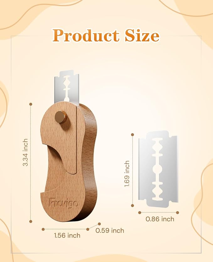 Bread Lame Dough Scoring Tool with Extractable & Magnetic, Wooden Sourdough Scoring Tool with 5 Retractable Razor Blades, Professional & Multi-Purpose Bread Knife Slashing Supplies for Baking