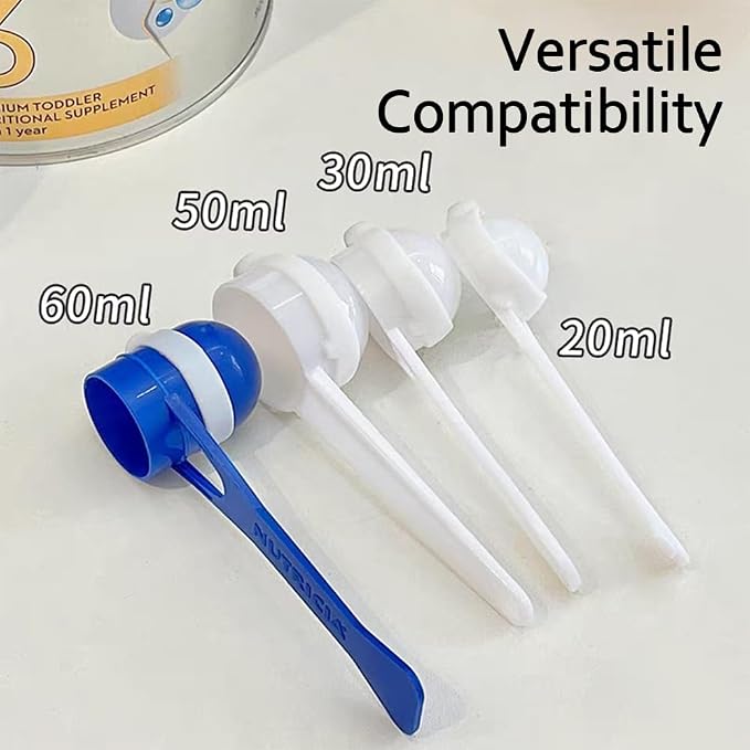 Ouliget Milk Powder Spoon Magnetic Fixator,Measuring Spoons Hang Magic Ring Prevent Falling,Scoops Companion for Creatine Coffee Grains Spices Powders,Fits in Jars,2 Pieces
