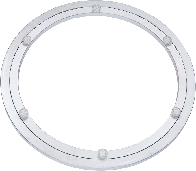 Aluminum Heavy Duty Lazy Susan Rotating Turntable Bearing Swivel Plate Hardware for Dining-Table (14 inch)