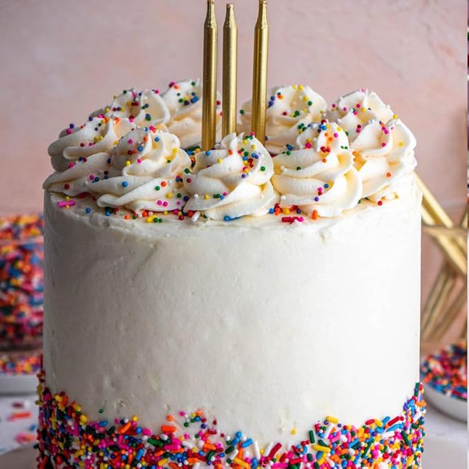 Rainbow Nonpareil Sprinkles Bulk 1 pound 2mm Rainbow Pearls Suagr Sprinkles for Cake Decorating Ice Cream Dessert Toppings Cookies Cupcakes Mini Round Birthday Candy
