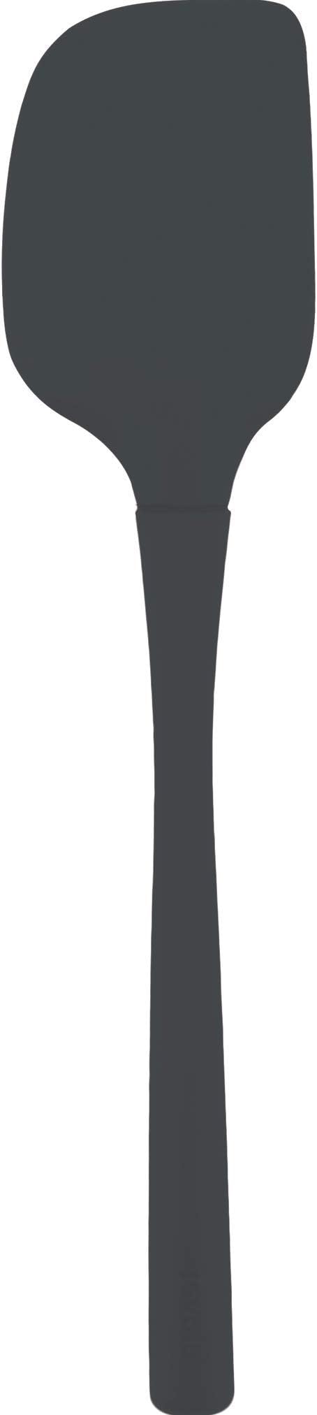 Tovolo Silicone Spatula for Cooking Baking Mixing Scraping Bowls Heavy Duty Dishwasher Safe Large Long Handle BPA Free One Piece Silicone Spatula Kitchen Utensil Heat Resistant, Charcoal Gray