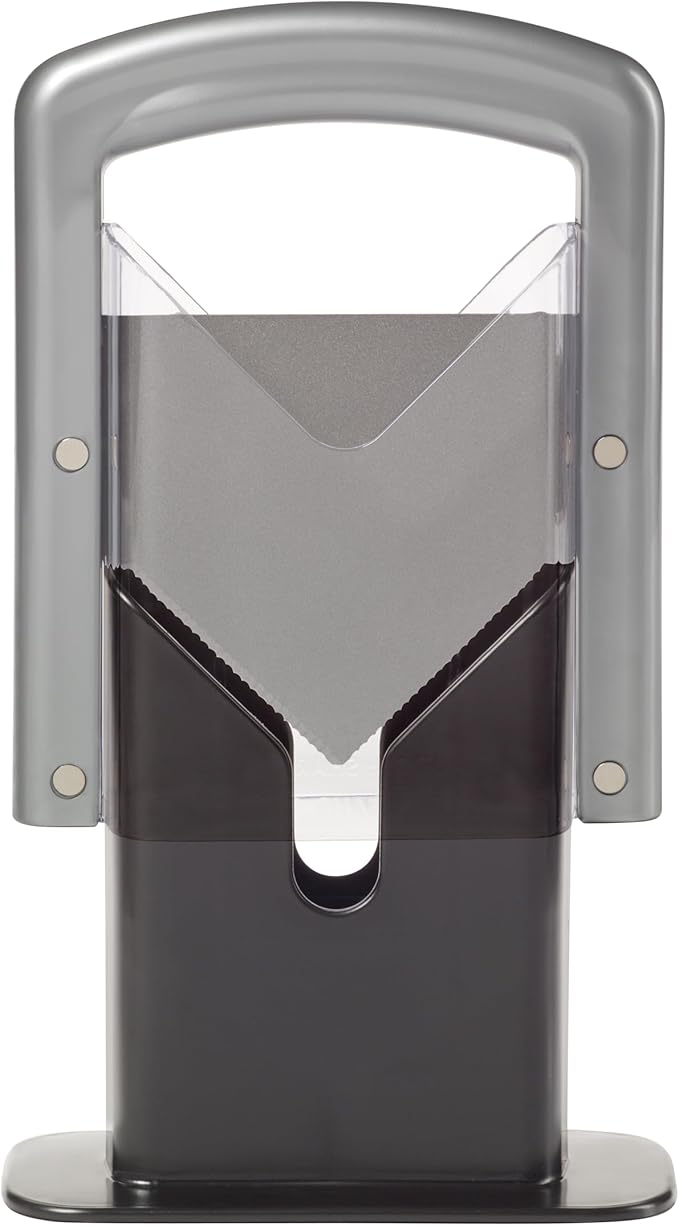 Hoan Bagel Biter Bagel Slicer and Cutter with Safety Shields - Guillotine Style Bagel Cutter Slicer for Large and Small Bagels, English Muffins, Buns, and Rolls - Compact, Dishwasher Safe