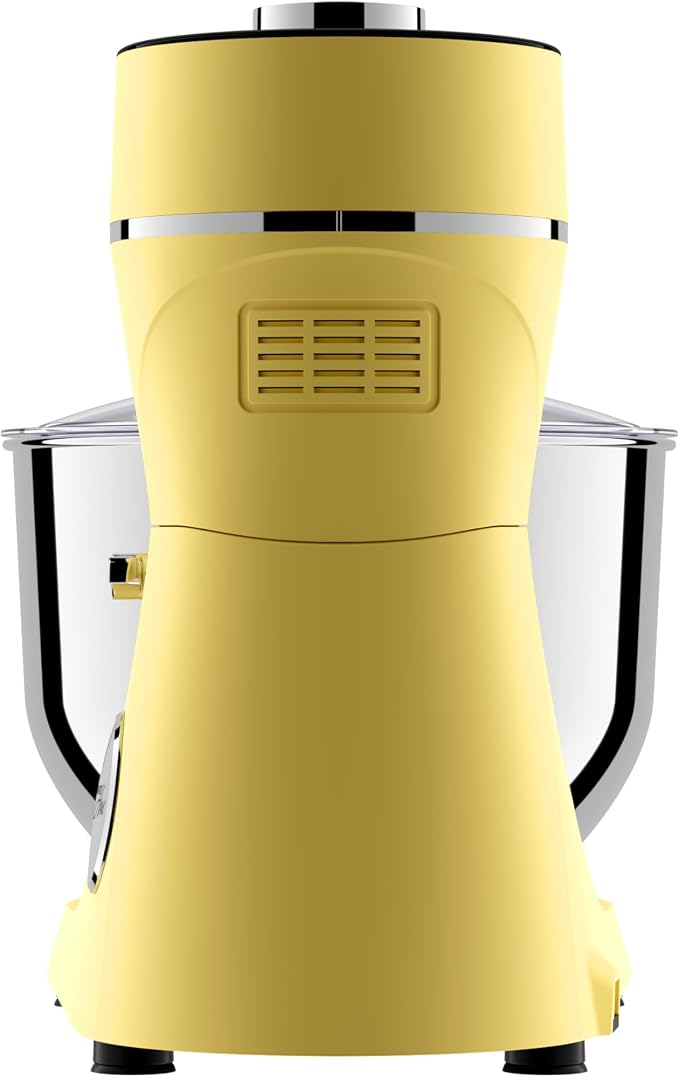 Magnavox Home, 6.3 qt Digital Touchscreen Stand Mixer, 11 Speeds, Yellow