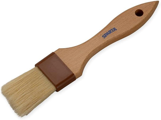 SPARTA Kitchen Basting Brush – 4037300 Basting Brush for Cooking Flat Boar Bristle Brush, Hardwood Handle for Kitchens, Restaurants, Catering, High Heat Food Prep, 1.5in