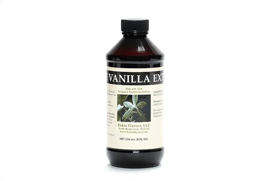 Bakto Flavors Pure Madagascar Vanilla Extract, 8 Ounces