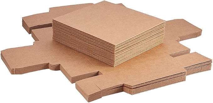BENECREAT 20 Pack Kraft Paper Drawer Box Festival Gift Wrapping Boxes Soap Jewelry Candy Weeding Party Favors Gift Packaging Boxes - Brown (3.5x2.3x1.65)
