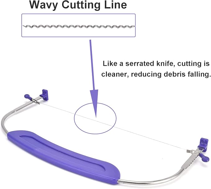 WAFJAMF Adjustable Cake Leveler Cutter for Leveling Tops, Suitable for 10 Inch Cake, Professional Cake Slicer with Stainless Steel Wire Cakes Baking Tool for Wedding Birthday Layer Cake