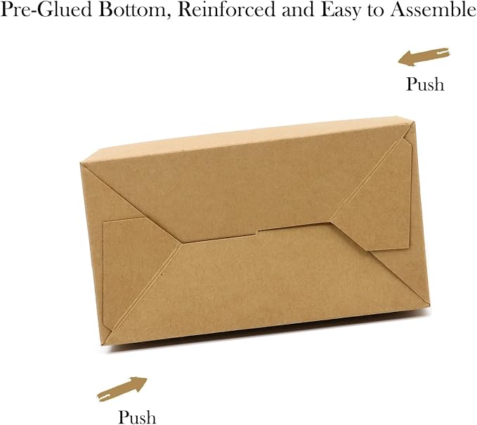 24-Pack Brown Party Favor Treat Boxes, Goodie Gable Paper Gift Boxes with Handles. Perfect for Birthday, Babyshower, and Any Fun Party