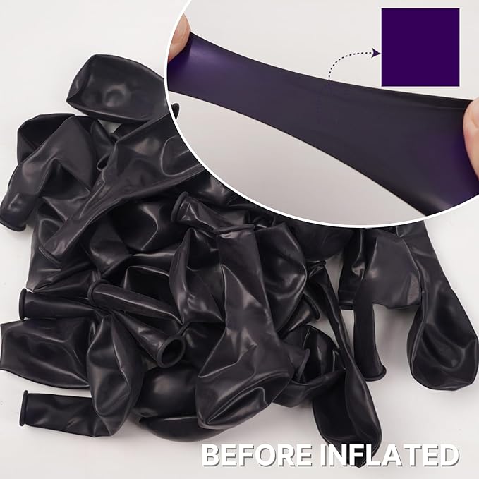 PartyWoo Dark Purple Balloons 140pcs Different Sizes of 18 12 10 5 Inch Royal Purple Latex Balloon Arch Kit for Birthday Baby Shower Graduation Anniversary Bachelorette Party Decorations Purple-Y16