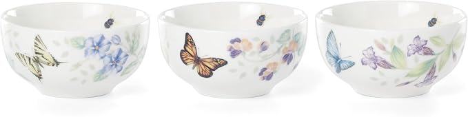 Lenox 890449 Butterfly Meadow Kitchen 3-Piece Mini Bowl Set