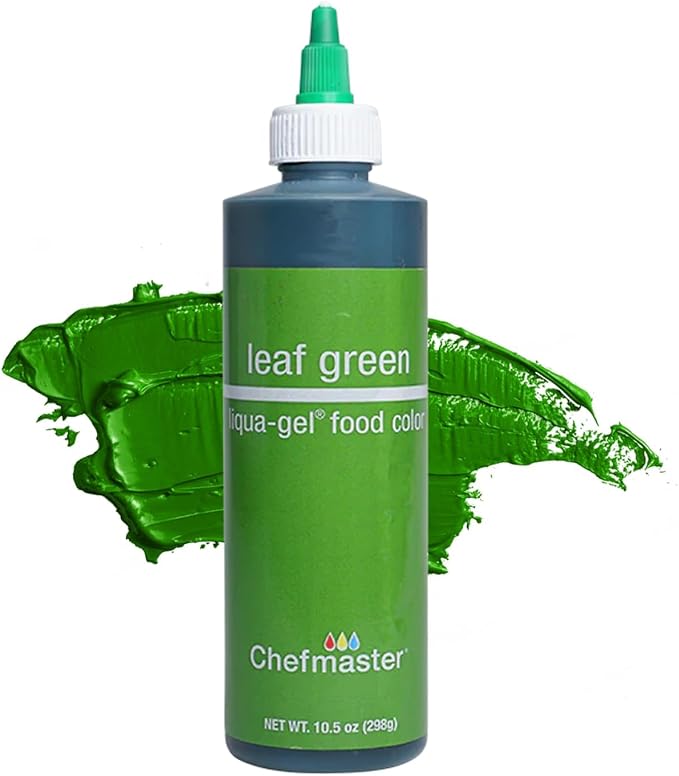 Chefmaster Liqua-Gel Food Color, Net Weight 10.5 Ounce (298 Grams), Leaf Green