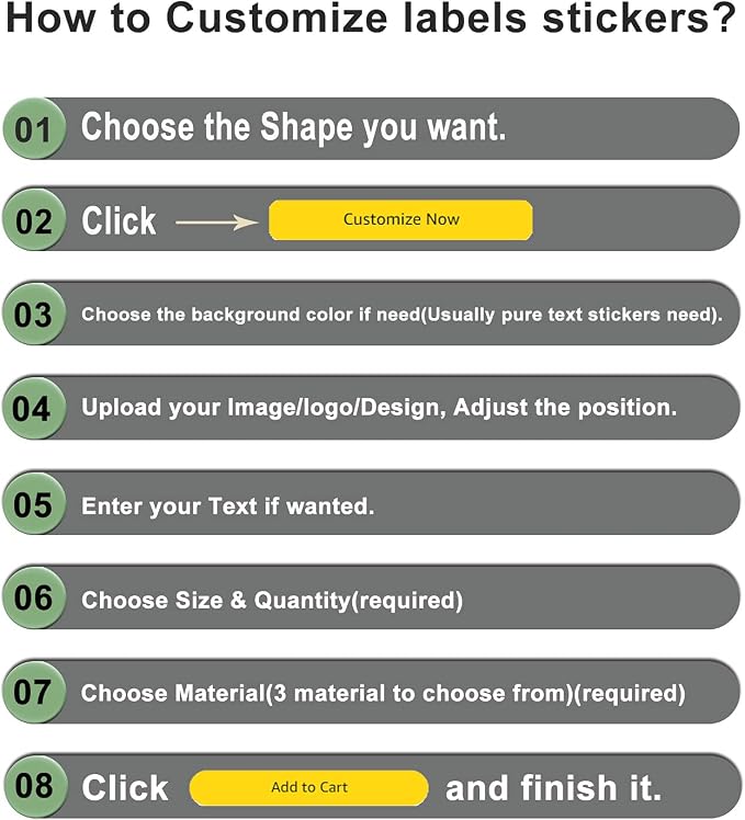 300pcs Custom Stickers Homemade/Handmade with Love Stickers for Business Logo Labels Personalized 1.5inch/2inch (Kraft Paper 1)