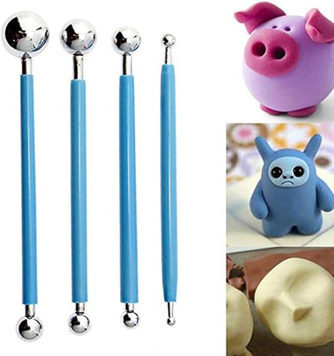 SHOWERORO 13pcs Fondant Sculpting Pen Set Cake Decorating Supplies Tools for Engraving Modeling and Trimming