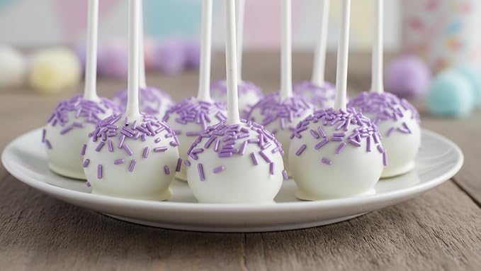 NCS Pearlized Lavender Jimmies Edible Sprinkles – Cupcake, Cake & Cookie Decorations, 7 oz