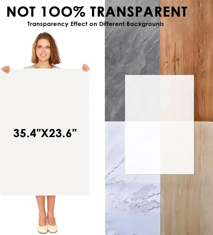 Extra Large Silicone Mat for Kitchen Counter 36" x 24" Silicone Table Mat for Resin Workbench Mat Heat Resistant Mat Coffee Bar Mat,Translucent