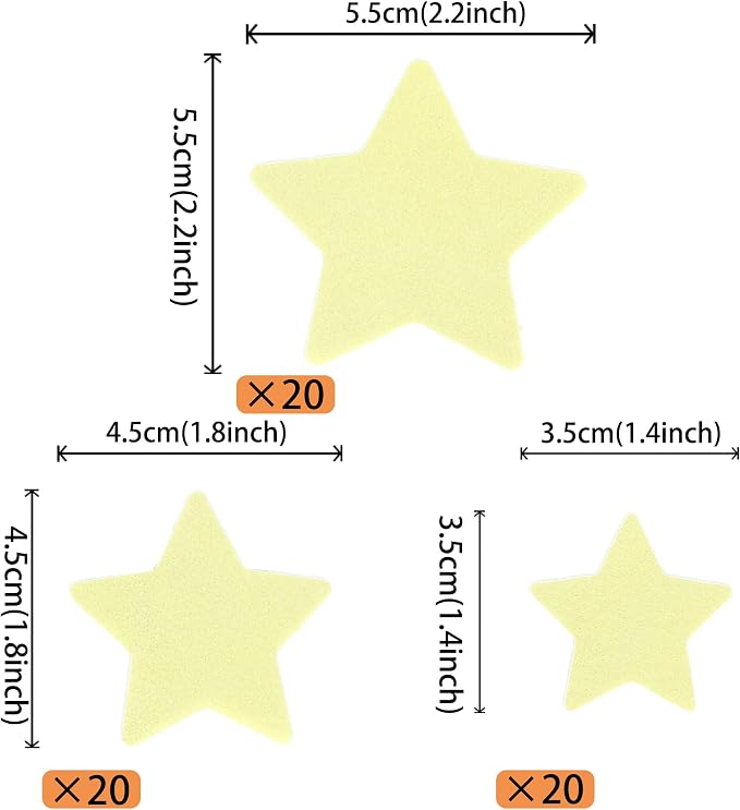 60 PCS Edible Star Cupcake Toppers Edible Stars for Cake Decorating Twinkle Star Cupcake Picks for Wedding Engagement Bridal Shower Birthday Baby Shower Party Cake Food Decorations Supplies Yellow