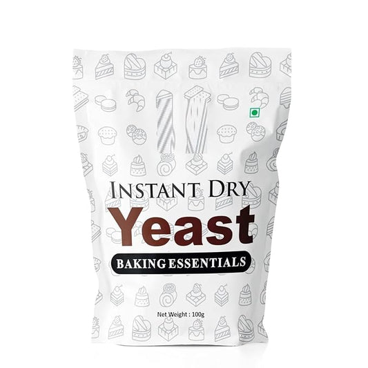JB Instant Dry Yeast Powder, 100g | Nutritional Yeast Powder For Baking | Active & Instant Yeast For Bread Making At Home | Instant Dry Yeast For Baking, Bread, Cake, Pizza &