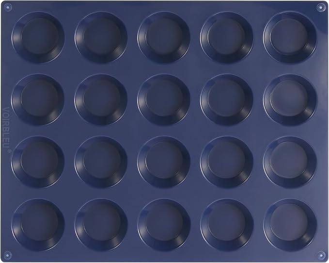 Silicone Tart Mold for Baking, Mini Tart Pan, 2 Inch Mini Pie Pans for Mince Pie, Fruit Pie, Blue (1, 2 INCH)