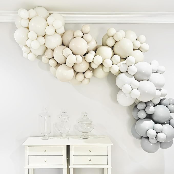 Voircoloria Gray Balloons, 66pack 12inch Grey Latex Party Balloons for Graduation, Wedding, Birthday, Gender Reveal, Baby Shower, Bridal Shower, Anniversary Party Decorations