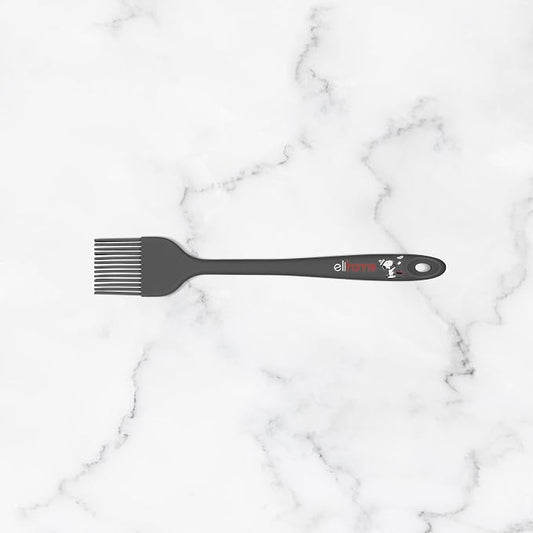 Elihome × Peanuts Silicone Basting Brush (8.75”) – Heat Resistant to 600°F, Food-Grade Platinum Silicone, Seamless 1-Piece Design, Non-Stick Safe, Dishwasher Safe, Dark Grey