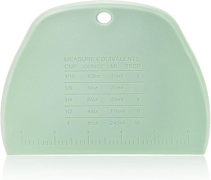 Dough Scraper Bench Scraper for Baking,3 Pieces Food Safe Plastic Dough/Cake/Bread/Pizza Cutter for Kitchen tools