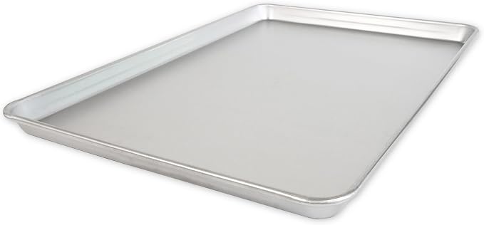 USA Pan Bakeware Traditional Aluminized Steel Uncoated Extra Large Baking Sheet Pan, Made without nonstick coating