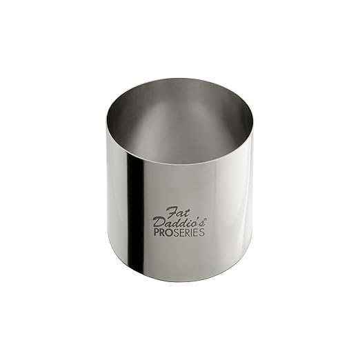 Fat Daddio's Stainless Steel Round Cake & Pastry Ring, 2.5 x 2 Inch