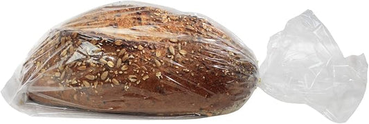 Bread Bags with Ties, Reusable, 100 Clear Bags and 100 Ties