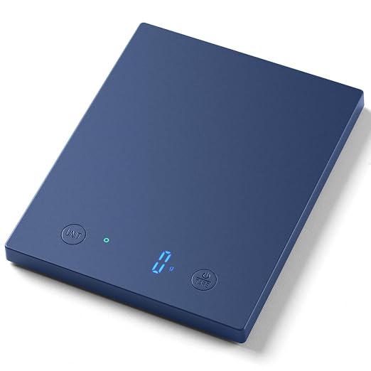 Homebuds 22lb/10kg Food Scale, Precision 0.1oz/1g by Our Professional Scale Factory Since 2001, Kitchen Scales Digital Weight Grams and Ounces for Cooking and Baking, LED, 3*AAA Batteries, Blue