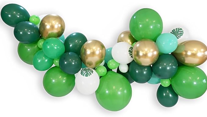 Voircoloria Dark Green Balloons, 66pack 12inch Green Latex Party Balloons for Birthday, Graduation, St. Patrick's Day, Christmas, Baby Shower, Dinosaur Party, Anniversary Party Decorations