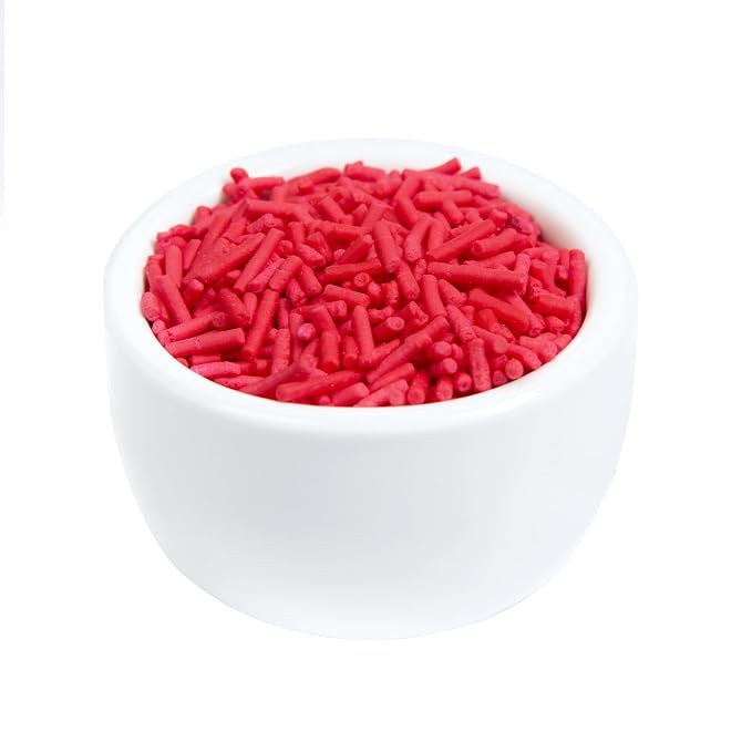 O’Creme Red Sprinkles – 5 Pounds for Cake Decorating – Kosher Pastel Sprinkles for Cupcakes, Cookies, Cakes, Ice Cream
