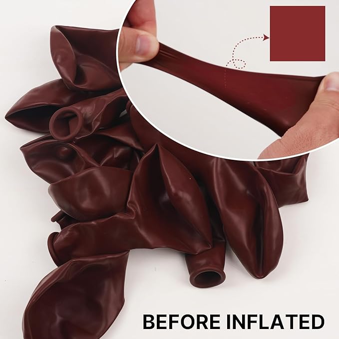 PartyWoo Maroon Balloons 100 pcs Different Sizes of 36 18 12 10 5 Inch Dark Red Burgundy Ruby Red Balloon Arch Kit Garland for Graduation Valentine's Day Wedding Anniversary Party Decorations Red-Y75