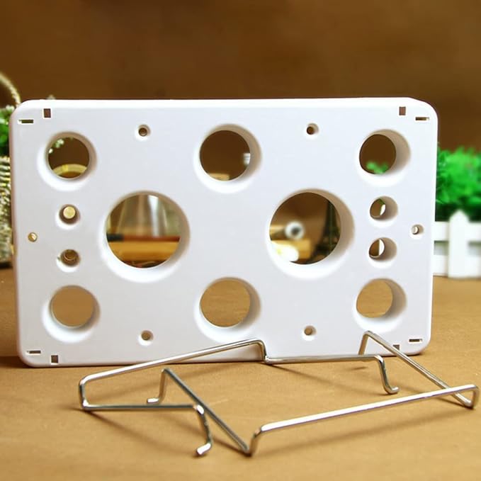 Piping bag shelf Decorating bag rack Cake decorating frosting bag rack Stainless steel feet Cake tools DIY baking 12 cavity cream bag rack (1 Pack)