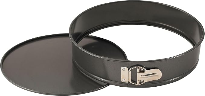 Winco Springform Pan with Detachable Bottom, 12-Inch, Aluminized Steel,Black (Pack of 6)
